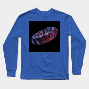 EAYOREXED 3D TEXT Long Sleeve T-Shirt